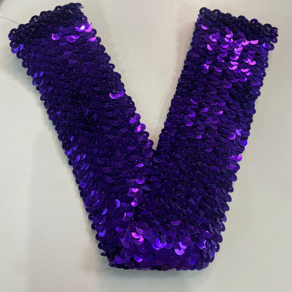 2" Wide Elastic Sequin Belt