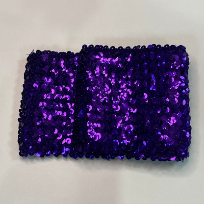 4" Wide Elastic Sequin Belt