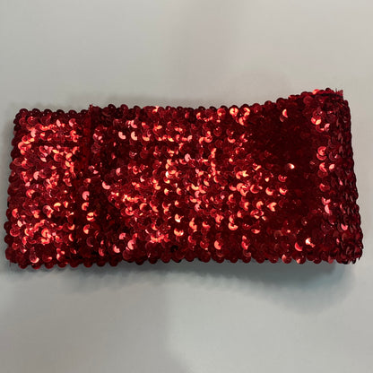 4" Wide Elastic Sequin Belt