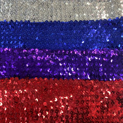 4" Wide Elastic Sequin Belt