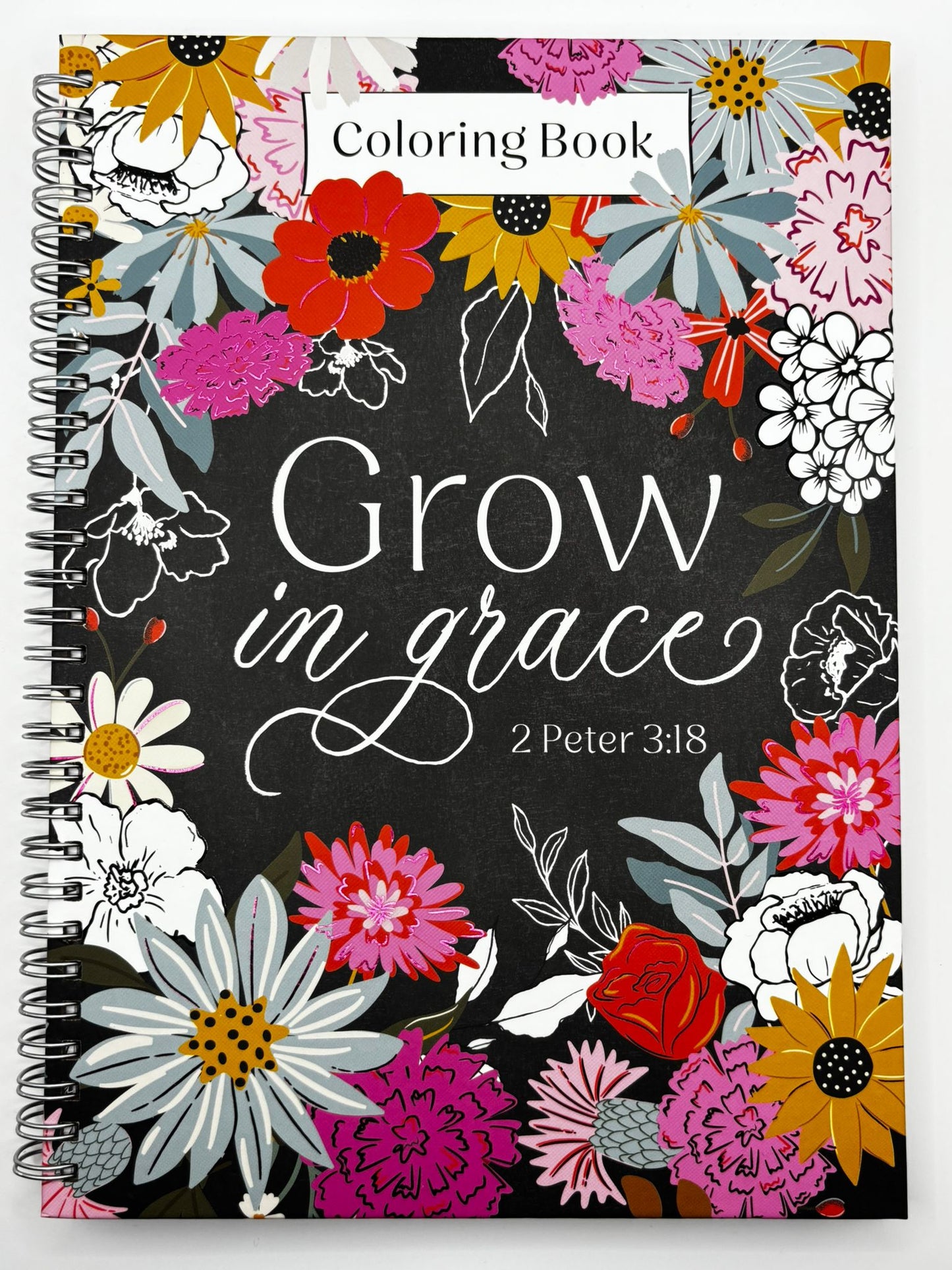 Grow in Grace Spiral Coloring Book - 2 Peter 3:18