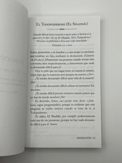 Orar los nombres de Dios