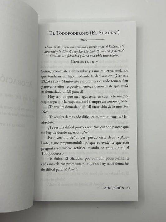 Orar los nombres de Dios